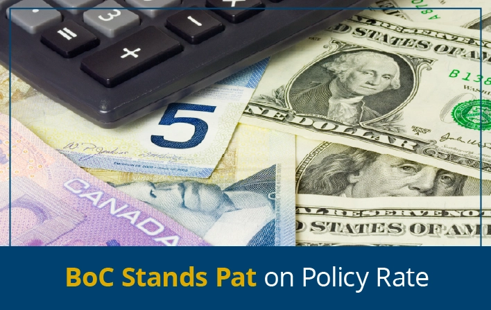 Boc Stands Pat on Policy Rates