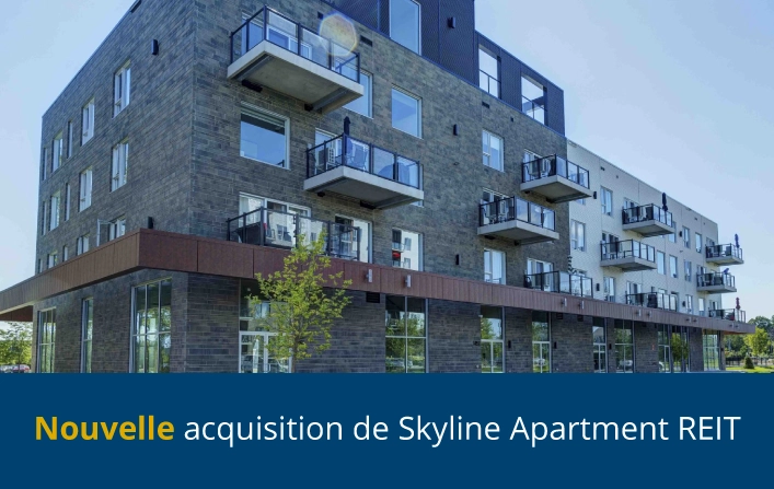 Nouvelle acquisition de Skyline Apartment REIT