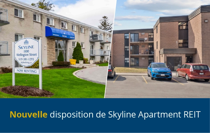 Nouvelle disposition de Skyline Apartment REIT